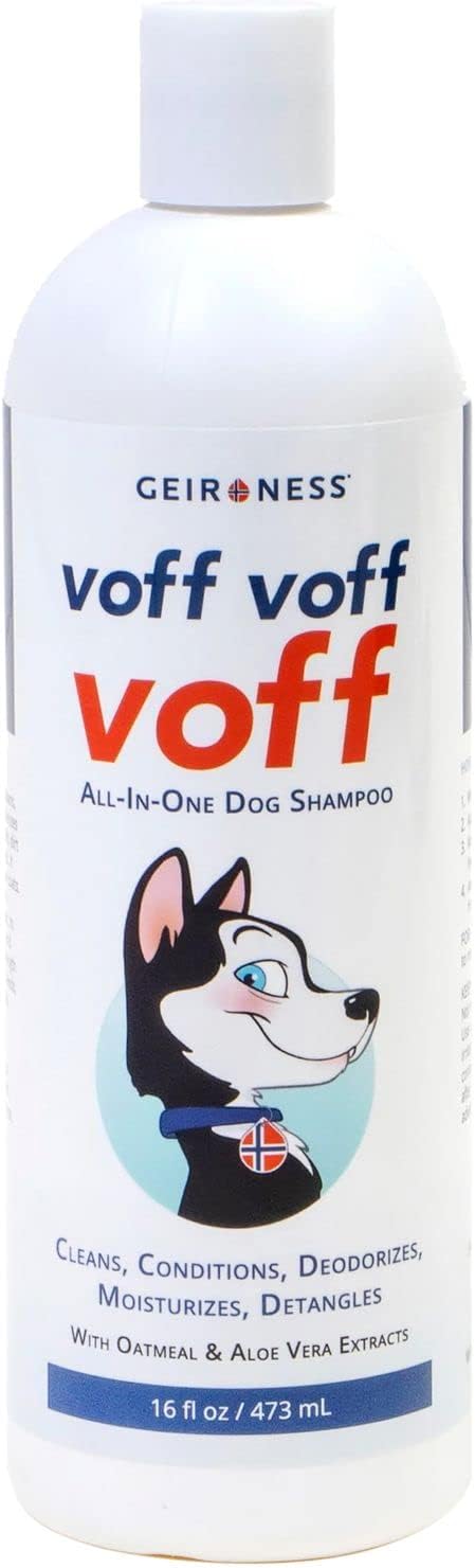 Voff Voff Voff – Champú todo en uno  Desenredante para el cabello, desodorante para mascotas, acondicionador y humectante para el cabello