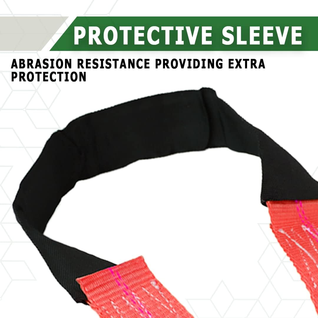 Correas de amarre para eje boxer, 2 x 36 pulgadas, correas rojas con funda protectora, paquete de 4, anillos Delta D, capacidad de 10,000 libras
