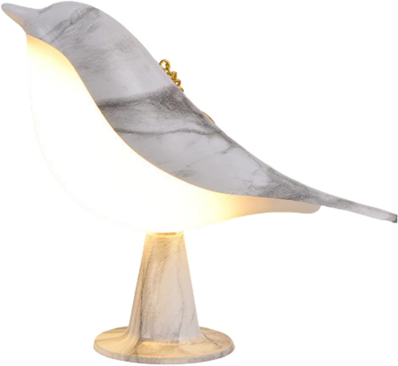 Lámpara de mesa con control táctil de mesita de noche, lámparas de aroma, con forma de pájaro, lámpara de escritorio LED con puerto de carga USB, 3