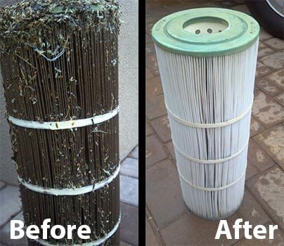 Aquatix Pro Limpiador de cartuchos de filtro de piscina y spa, elimina los residuos y la suciedad de los filtros de piscina en segundos, limpiador