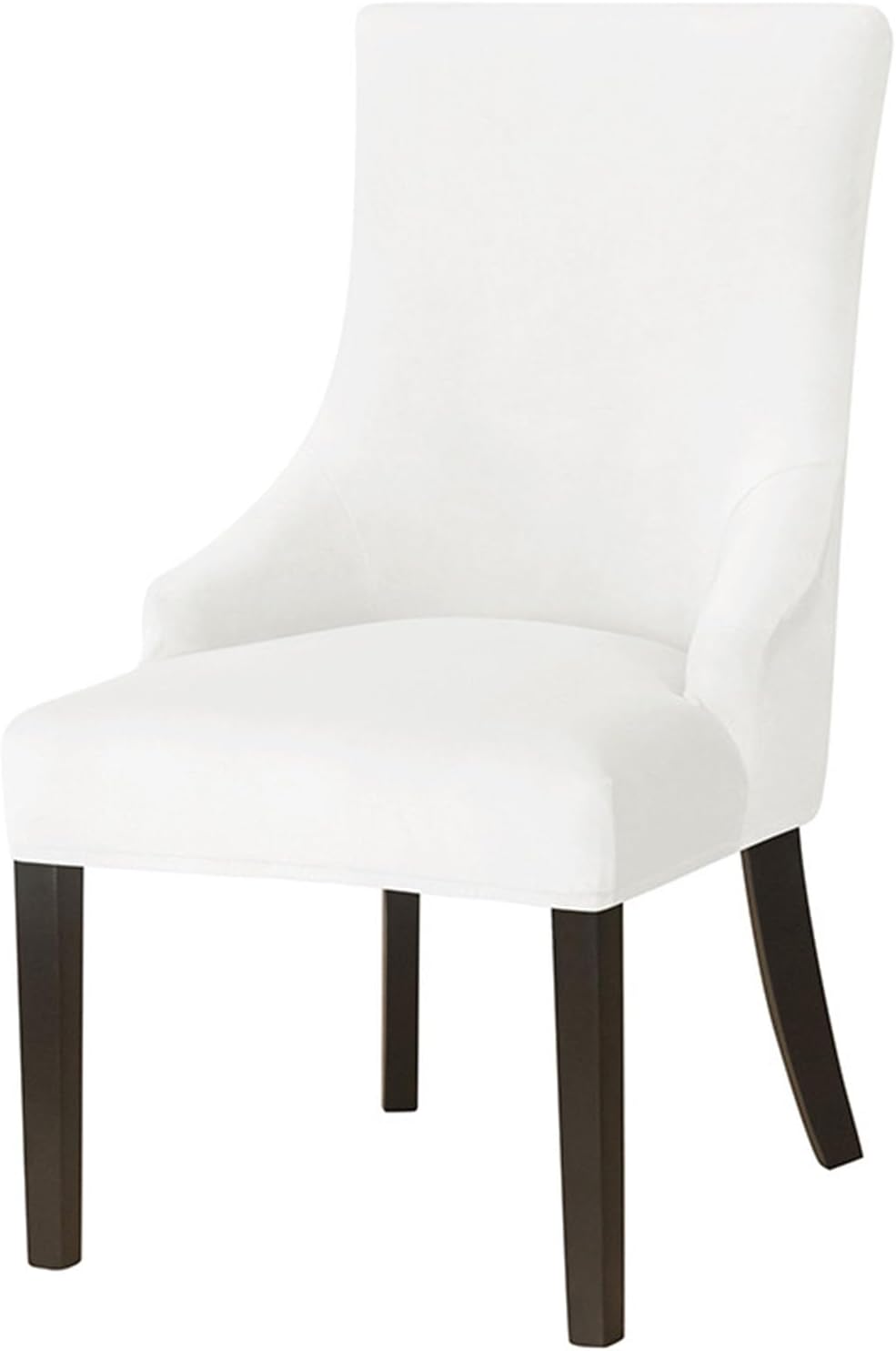 NA – Funda elástica de terciopelo para silla con respaldo de ala, sin brazos, reutilizable, funda para silla lateral con respaldo de ala, fundas de