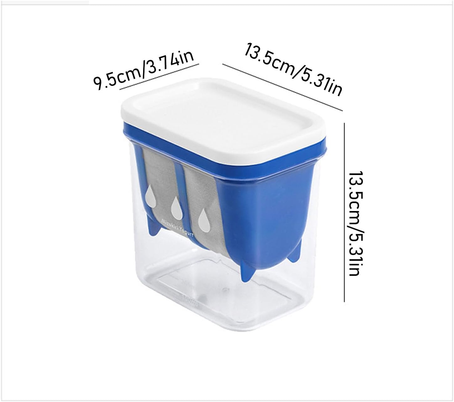 Fabricante de yogur griego, colador eficiente para hacer yogurt de gran capacidad, separador de suero de leche, yogur reutilizable, utensilios de