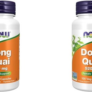NOW Suplementos, Dong Quai (Angelica sinensis) 520 mg, Apoyo Femenino*, 100 Cápsulas Vegetales (Paquete de 2) NOW Suplementos, Dong Quai (Angelica sinensis) 520 mg, Apoyo Femenino*, 100 Cápsulas Vegetales (Paquete de 2)