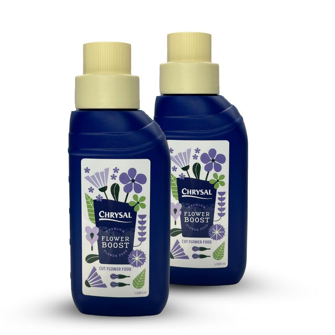Chrysal Cut Flower Universal Food (botella de 0.3 fl ozL)  Aumenta el impulso floral con suministros florales para flores frescas  Suministros para