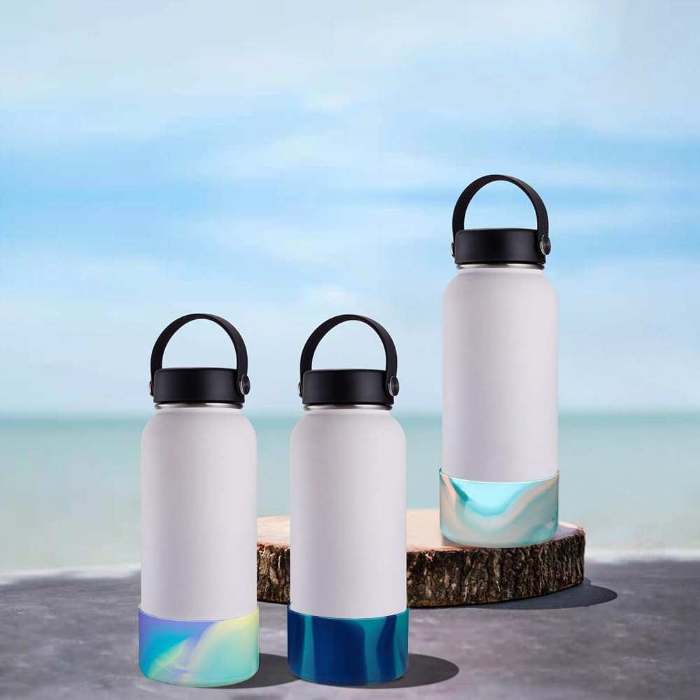 Funda protectora de silicona de 32 oz 40 onzas para botella de agua Hydro Flask, Simple Modern, Takeya, MIRA, Iron Flask y Yeti, sin BPA,