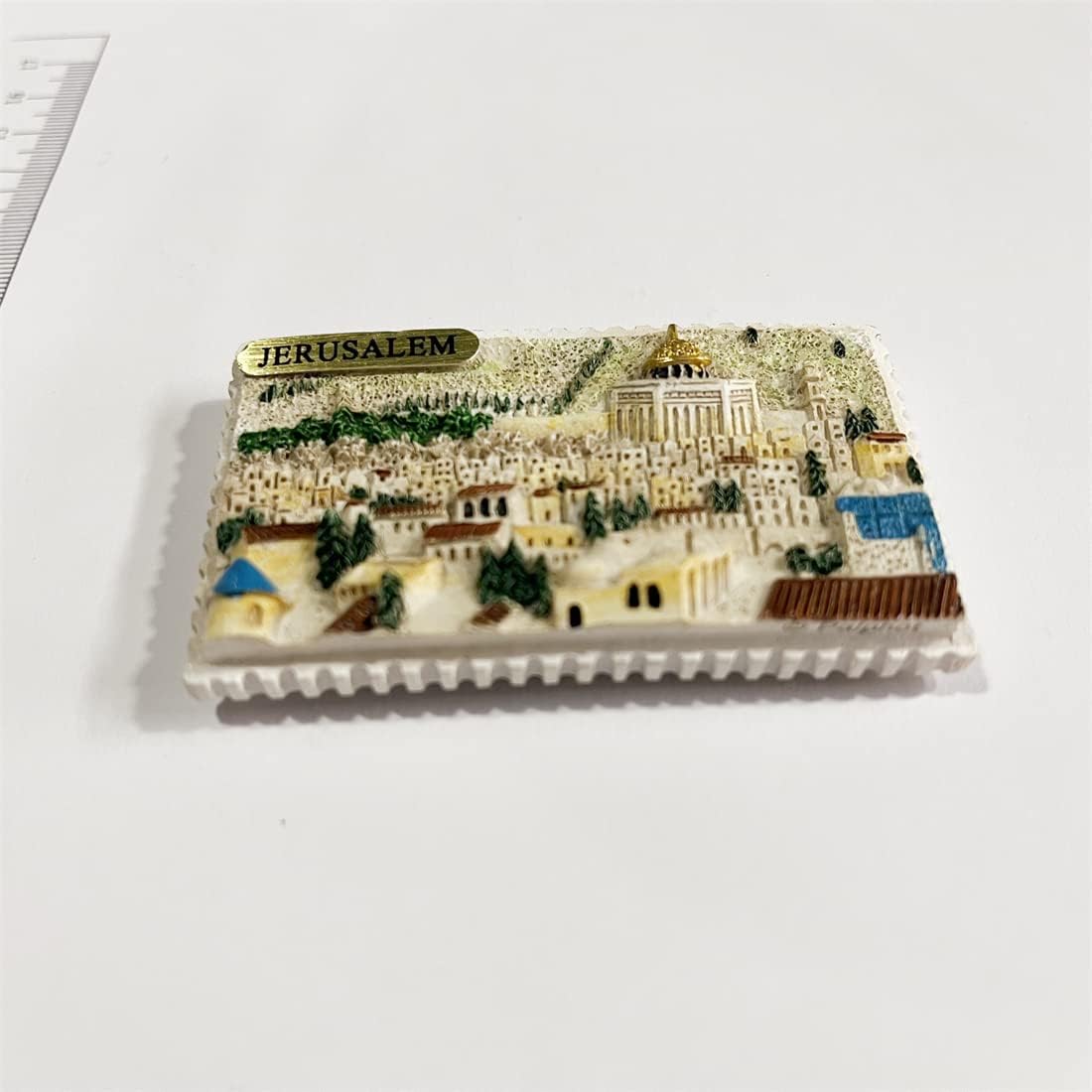 Jerusalem – Imán de nevera 3D, regalo de recuerdo de resina, hecho a mano de Jerusalén, colección de decoración para el hogar y la cocina