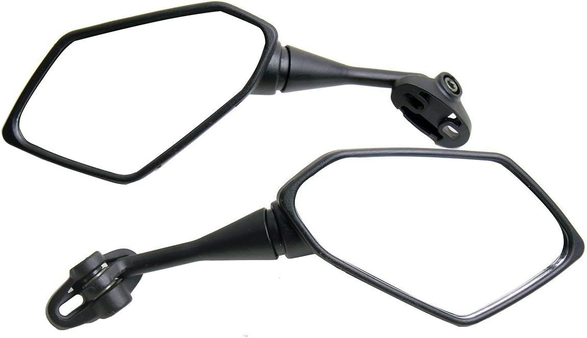MotorToGo 1 par de fibra de carbono mirada bicicleta deporte moto espejos compatibles para 2011 Yamaha YZF R6