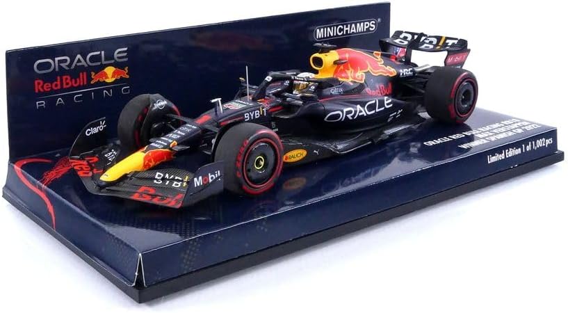 Minichamps 143rd Oracle Red Bull Racing F1#1 Max Verstappen Spanish GP Win 2022