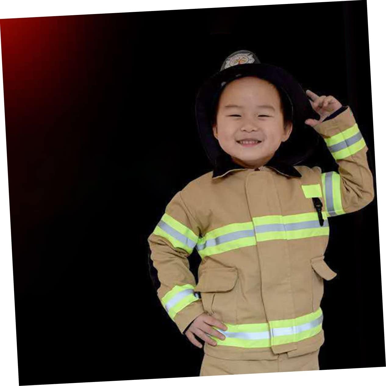 Toyvian Casco de bombero, casco de seguridad para niños, camión de bomberos, 2 unidades, sombrero de bombero, sombrero de bombero, disfraz de casco
