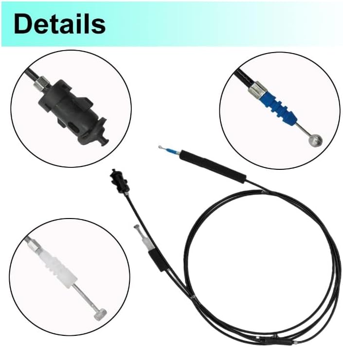 Cable de liberación de bloqueo de cierre de tapa de maletero y tapa de combustible para Honda Civic 2001 2002 2003 2004 2005 reemplazar