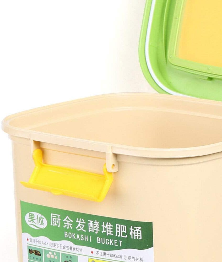 Contenedor de compostaje de interior de 21L, reciclador de alimentos Upthehill y contenedor de compost de cocina, contenedor de compostaje para