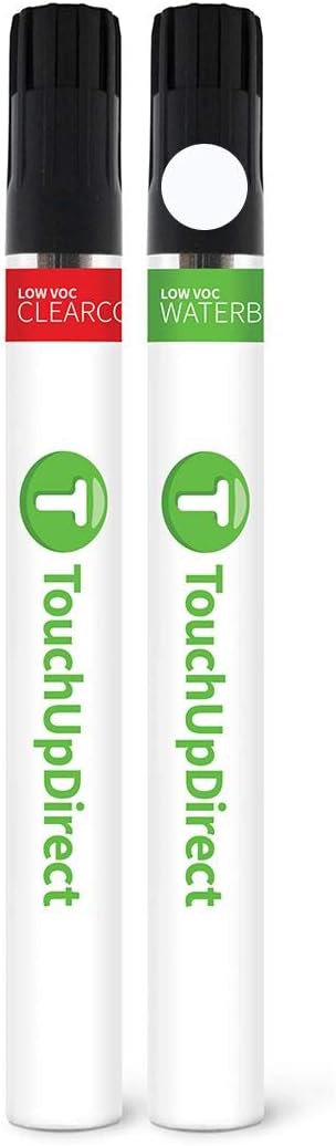 TouchUpDirect QAK – Brocha de retoque de color blanco sólido compatible con Nissan Exact Match – Kit esencial