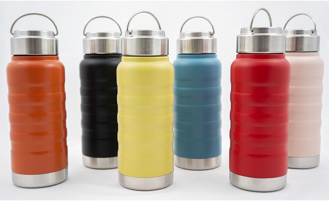 Termo de cocina frío caliente, botella de 14 onzas, cuerpo de acero pintado de doble capa inoxidable e irrompible, café, bebidas frescas, sin BPA,