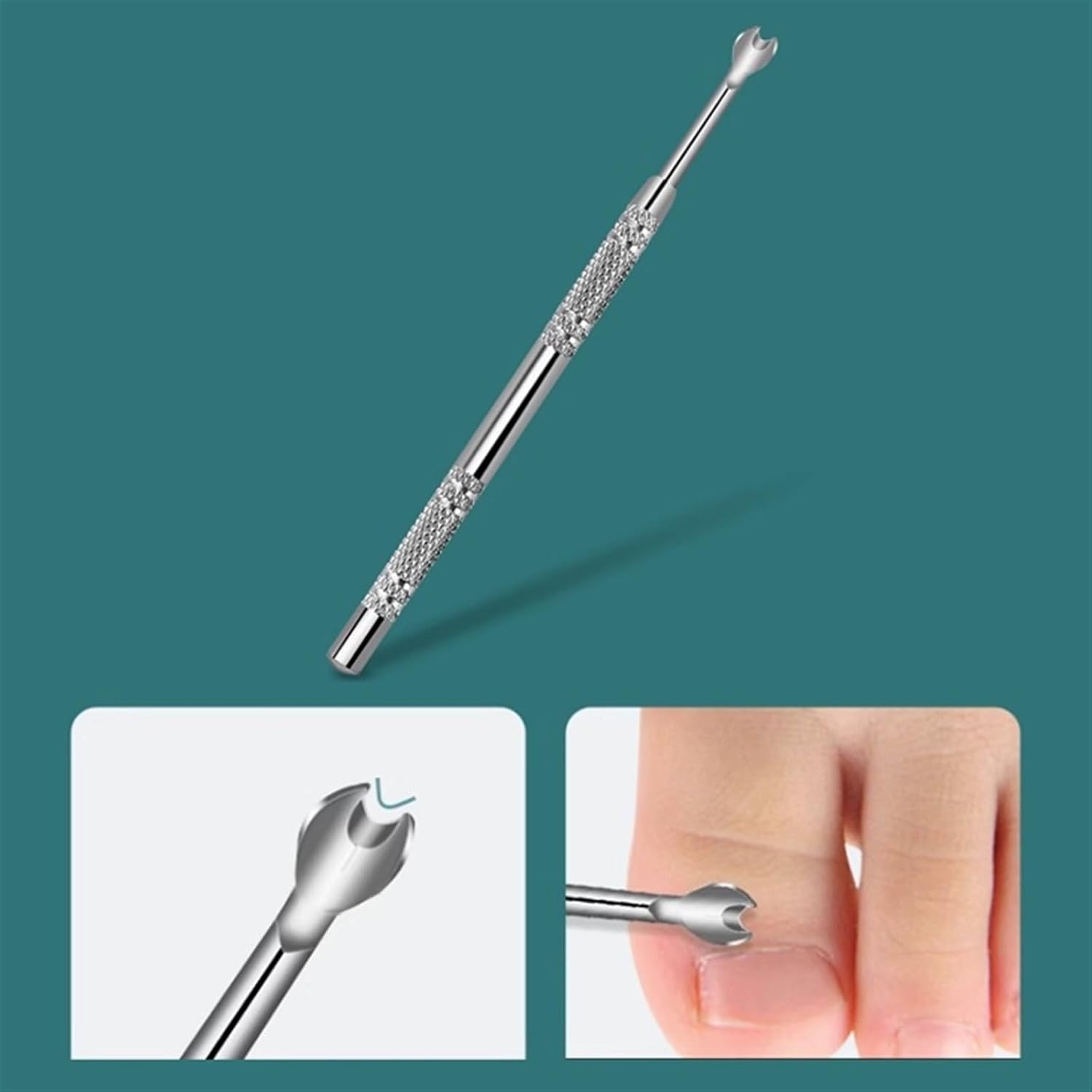 Juego de manicura Juego de cortaúñas Juego de manicura, kit profesional de aseo de pedicura, juego de 9 piezas de cuidado de uñas de acero