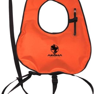Akona Chaleco de snorkel Hi-viz con inflador oral, naranja Akona Chaleco de snorkel Hi-viz con inflador oral, naranja