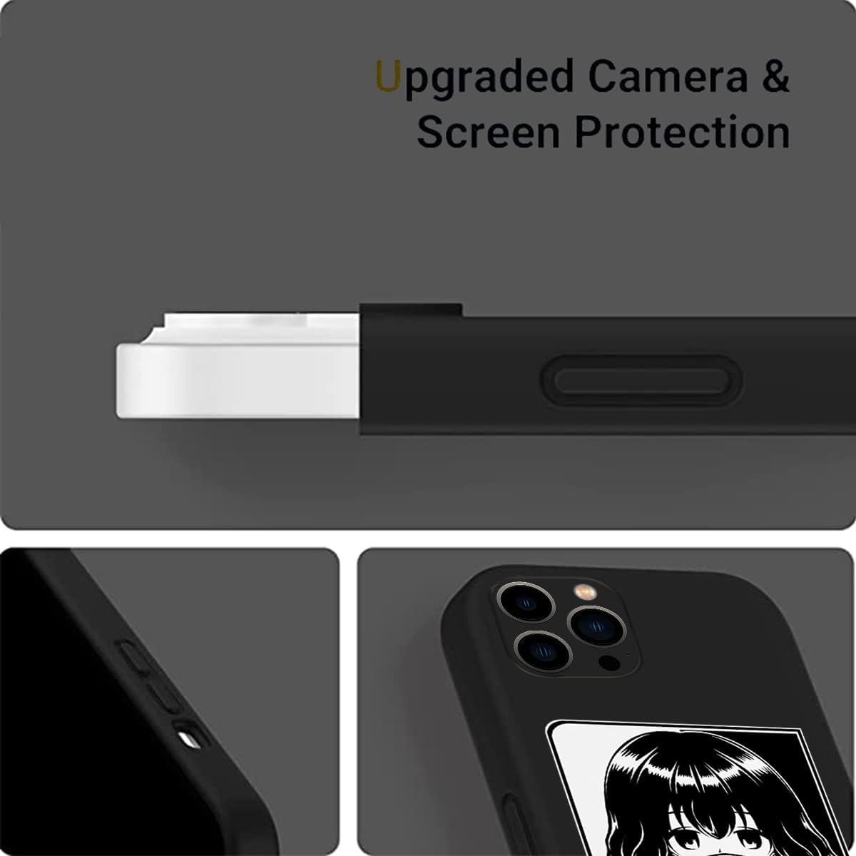 KAMINA Funda compatible con iPhone 13 Pro, funda anti social Kawaii Manga Otaku japonés cómic para hombres, mujeres y niños, diseño de anime pattán