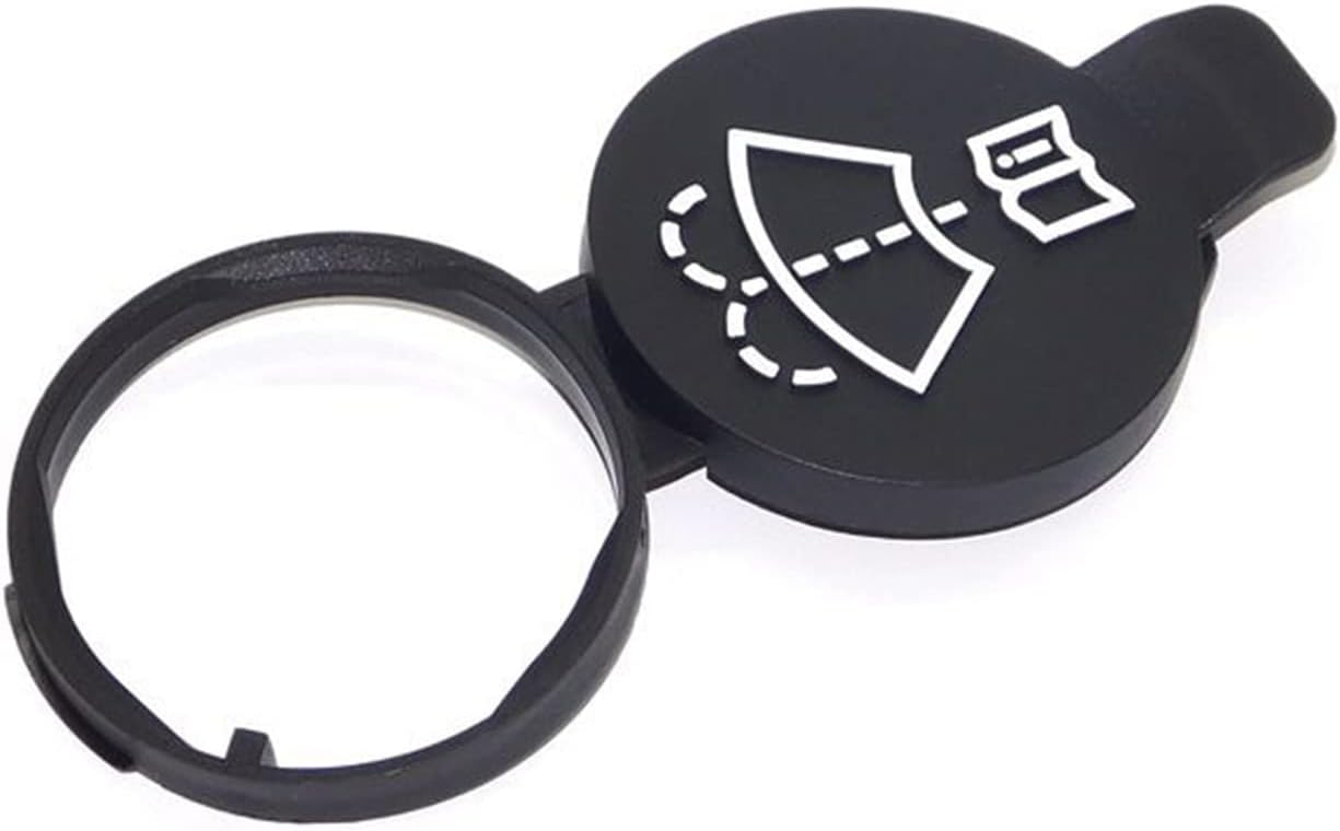 1 tapa de líquido para parabrisas, tapa de repuesto para depósito de líquido del limpiaparabrisas para GMC Chevrolet Buick Cadillac (negro)