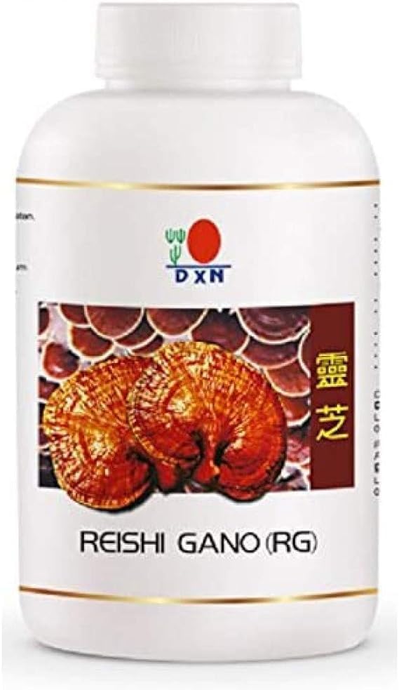 DXN 2 Botellas de Reishi Gano RG 360 Cápsulas + 2 Botellas de Ganocelio GL 360 Cápsulas