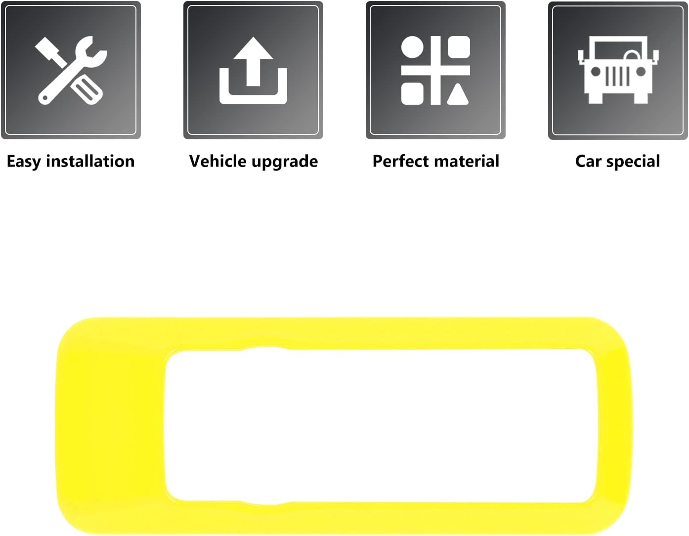 Cubierta de botón para interruptor de faros delanteros Bronco, ajuste del panel del interruptor de la lámpara de los faros delanteros compatible con