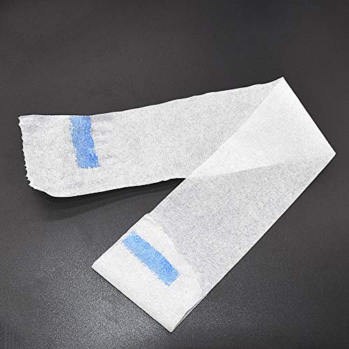2 rollos de tiras de cuello de peluquero blancas desechables y flexibles, papel para bordes de pelo, para peinar el cabello, corte de salón,