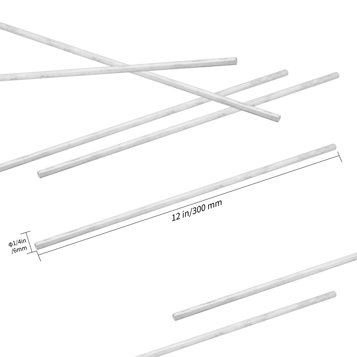 12 piezasVarilla redonda de aluminio de 14 pulgadas de diámetro de 12 pulgadas de largo 6061 Varilla de aluminio 6061, CNC, materia prima de
