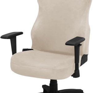HAOYONG Funda para silla de videojuegos, de terciopelo, elástica, para silla de computadora, funda para silla de jefe, funda universal giratoria HAOYONG Funda para silla de videojuegos, de terciopelo, elástica, para silla de computadora, funda para silla de jefe, funda universal giratoria