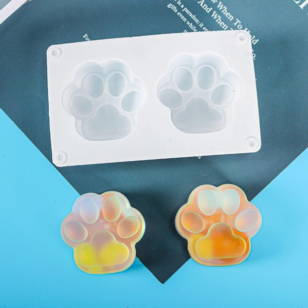 LEVOSTORE – Moldes de resina de garra para gato, molde de fundición de resina para hacer velas y hacer hornear, cera de jabón, pastel, mousse de
