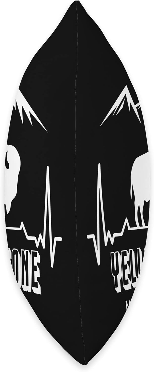 Yellowstone Volcano National Park Wyoming Souvenir National Park Heartbeat Yellowstone Hike Wyoming Mountain – Almohada de 18 x 18 pulgadas,