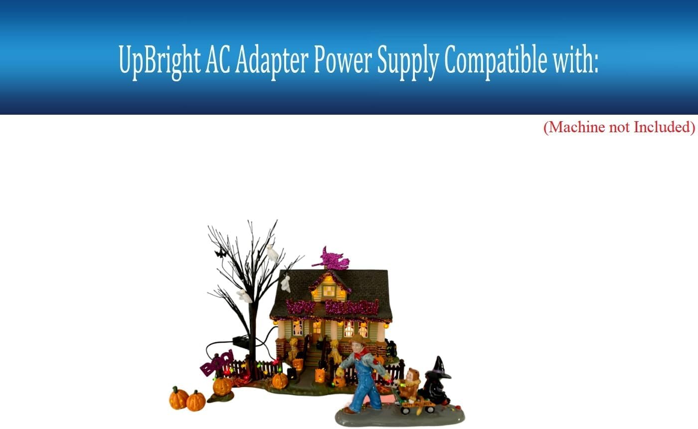 UpBright Adaptador de 4.5 V CACC compatible con Department 56 56.55316 5655316 56.55343 5655343 Helga’s House of Fortunes Dept 56 1031 Trick or