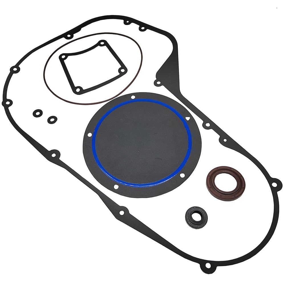Kit de juntas de cubierta principal compatible con Harley Davidson Dyna FXD FLSTF FXST Twin Cam Bagger Touring 1999-2006