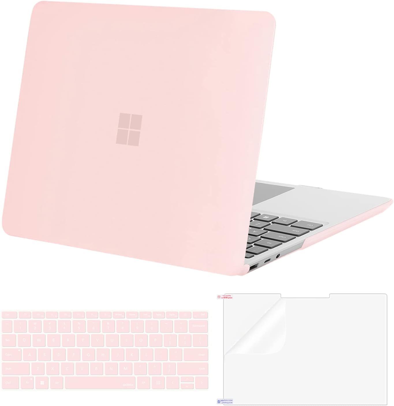 MOSISO Funda solo compatible con Microsoft Surface Laptop Go 321 de 12.4 pulgadas versión 2023 2022 2020 (modelos 2013 y 1943), carcasa rígida de