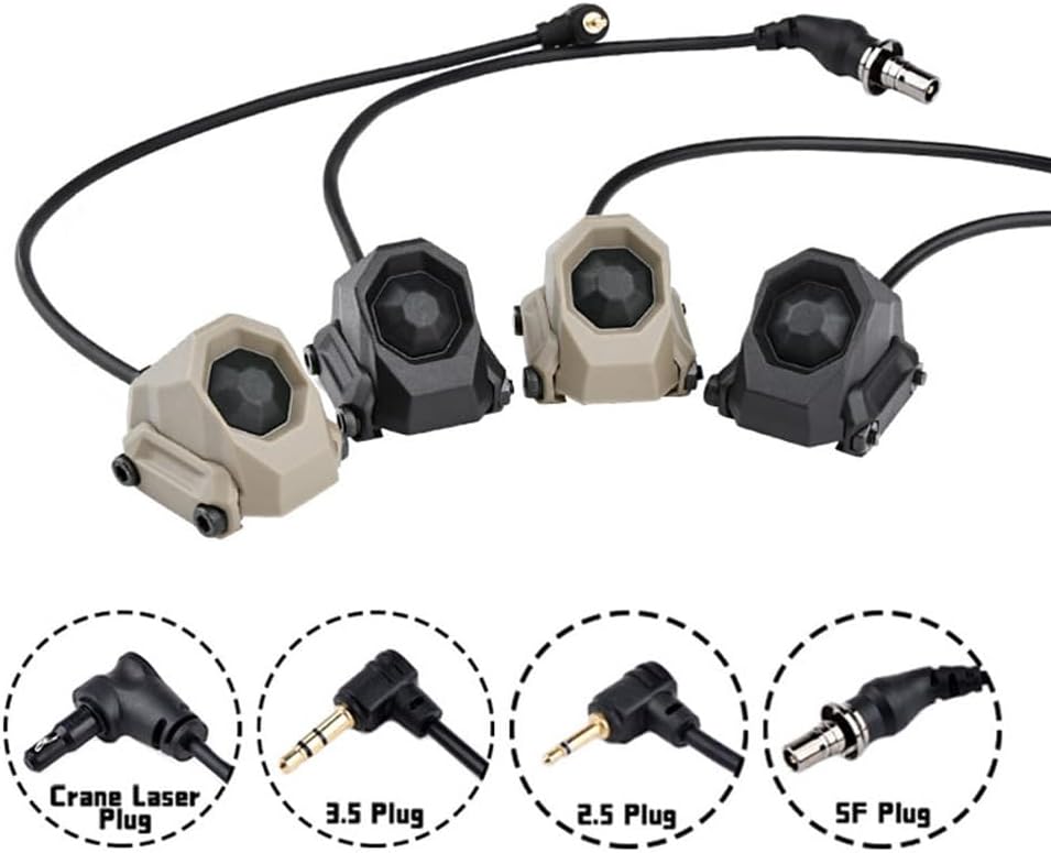 okyass Interruptor de presión de activación remota con botón modular táctico para SF M300 M600 PEQ15PEQ DBAL serie NGAL luz de arma y linterna