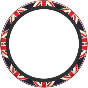 Vintage Union Jack – Funda para volante de tela para automóvil, decoración interior antideslizante, protector de camión Vintage Union Jack – Funda para volante de tela para automóvil, decoración interior antideslizante, protector de camión