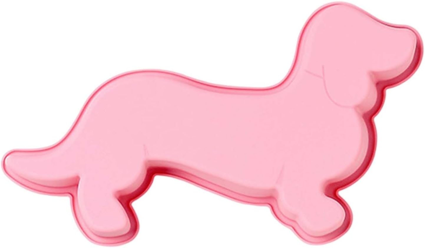 Molde de silicona 3D para hornear, lindo molde para pastel de perro salchicha para cachorros, molde de silicona con forma de animal, molde de