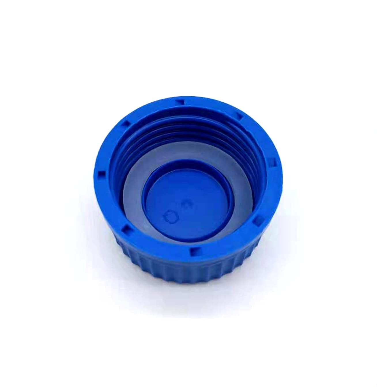 GL45 Tapones de rosca de polipropileno para botellas de medios de laboratorio con anillo de sellado interno moldeado de 284.0F, paquete de 8
