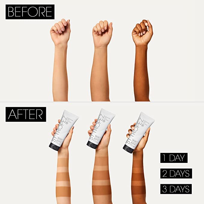 St.Tropez Gradual Tan Firming Lotion,Sun Kissed Glow Self Tan Moisturizer, 5 Skincare Benefits, Vegan, Natural & Cruelty Free