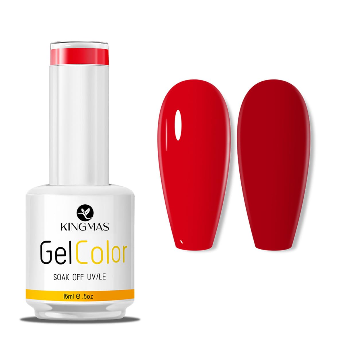 KINGMAS Esmalte de uñas de gel, 1 unidad de 0.5 fl oz (0.5 fl oz), arte de uñas, salón de manicura, lámpara de uñas de gel, decoración de uñas en