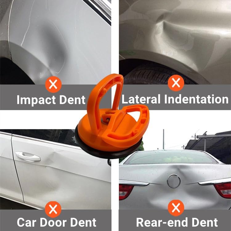 Paquete de 3 extractores de abolladuras de automóvil, potente kit de eliminación de abolladuras para automóviles, kit de extracción de abolladuras