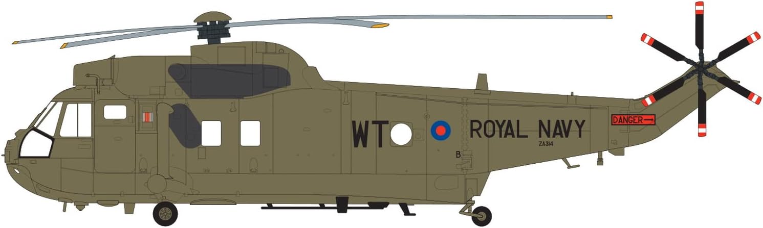 Airfix A04056 Westland Sea King HC.4 172nd Kit de modelo de helicóptero militar de plástico, azul marino