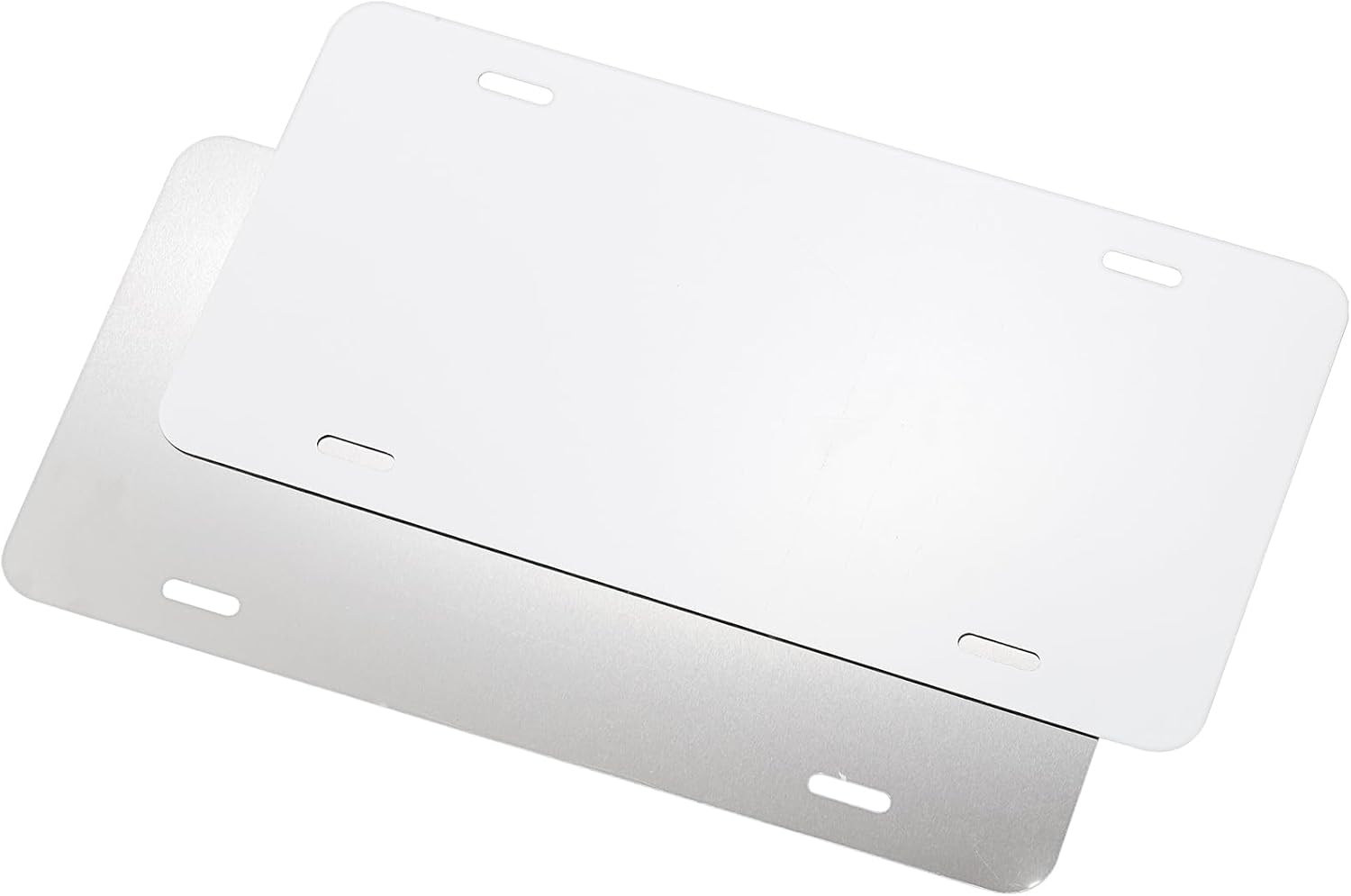 Nicunom Paquete de 15 placas en blanco de sublimación, placa de matrícula de aluminio de metal, placa de automóvil de sublimación, placas