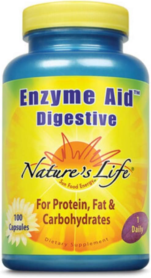 Nature’s Life Tapa de digestión de ayuda enzimática  100 ct