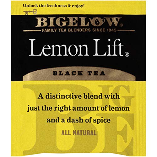 Bigelow, Black Tea, Lemon Lift, 20 bolsas de té, 1.37 oz (38 g) (paquete de 2)