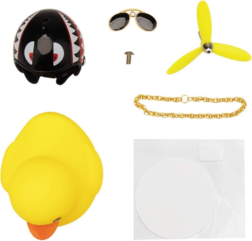 wonuu – Adornos de goma para coche, diseño de pato, color amarillo