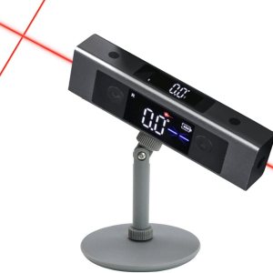 Inclinómetro digital de transportador, regla L de medición de ángulo, con marca de luz roja bidireccional, buscador de ángulo de pantalla doble, Inclinómetro digital de transportador, regla L de medición de ángulo, con marca de luz roja bidireccional, buscador de ángulo de pantalla doble,