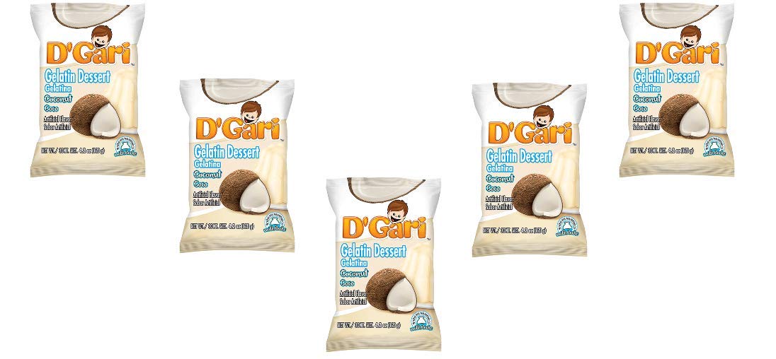 D’Gari – Postre de gelatina de coco Dgari Coco- 5 unidades (COCOCO)
