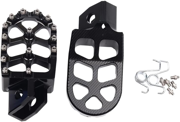 Reposapiés de motocicleta CNC Wide Foot Pegs Pedal para Yamaha YZ80 YZ125 YZ250 YZ500 YZ490 WR200 WR250 WR500 TTR90 TTR110 TTR125 TTR250 XT250