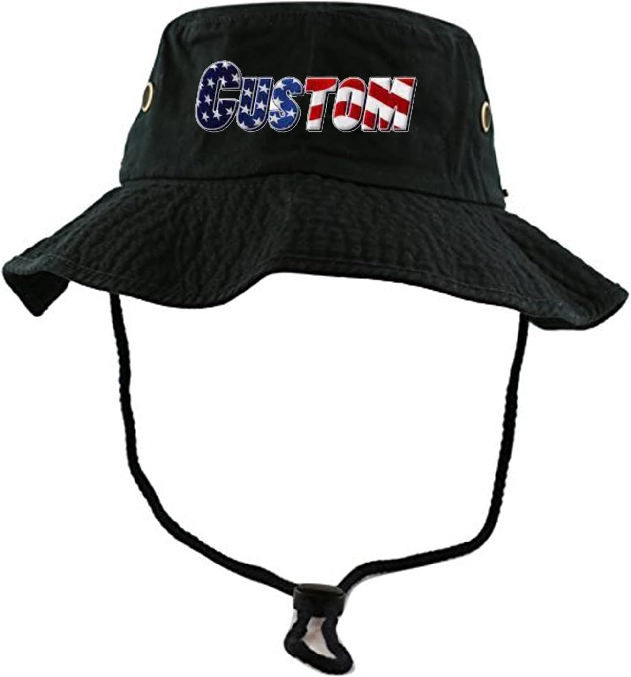Logotipo bordado personalizado y texto Boonie sombrero de sol para hombre, protección UV, cubo al aire libre, sombrero de pesca para senderismo,