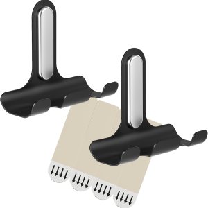 TAILI Soporte para maquinilla de afeitar sin daños en el baño de la ducha con tiras de comando, ganchos de utilidad elegantes adhesivos fuertes para TAILI Soporte para maquinilla de afeitar sin daños en el baño de la ducha con tiras de comando, ganchos de utilidad elegantes adhesivos fuertes para