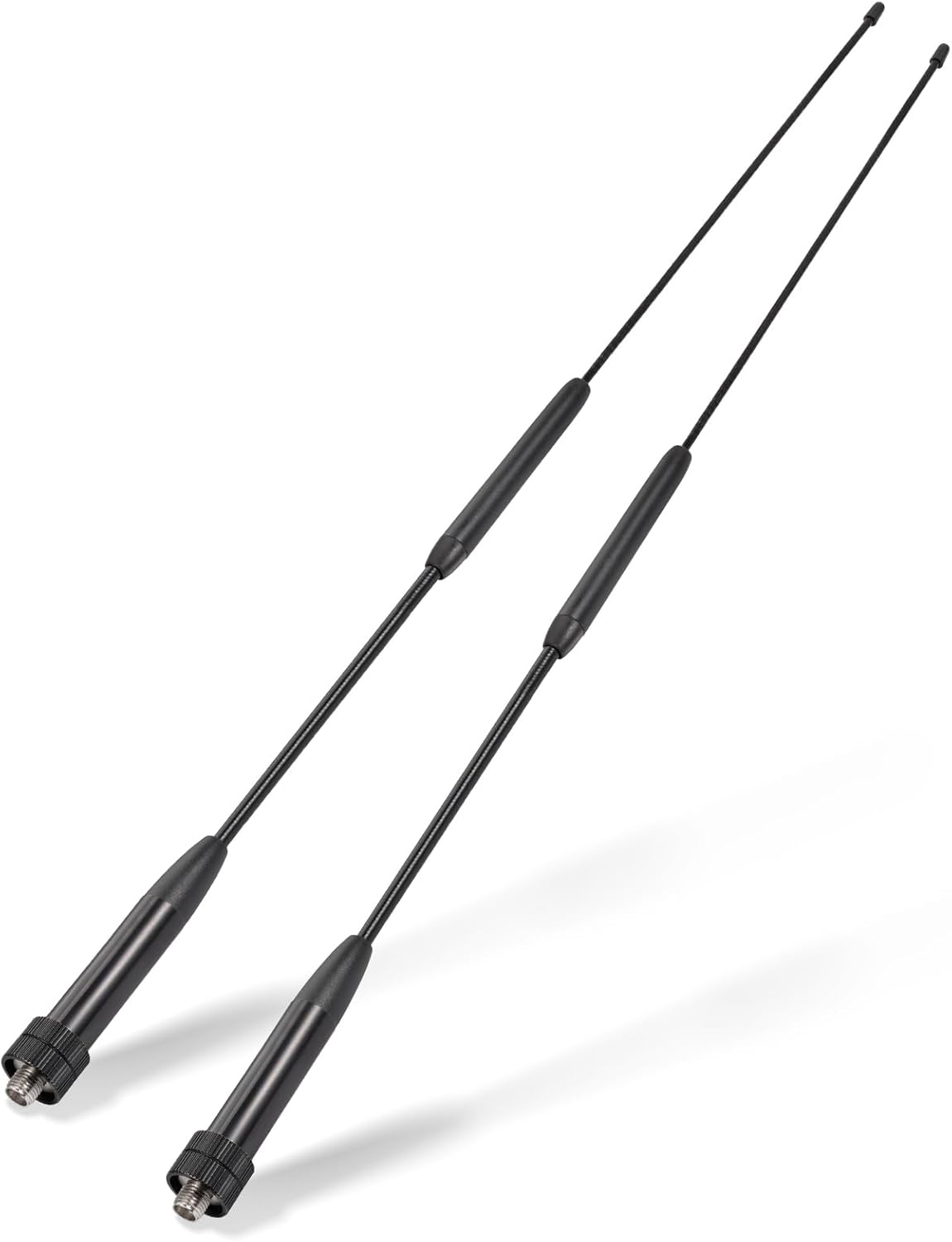 Eightwood Antena de látigo hembra SMA de doble banda VHF UHF 144430 Mhz antena de 14 pulgadas 2 unidades para radios Baofeng UV-5R UV-82 BF-F8HP
