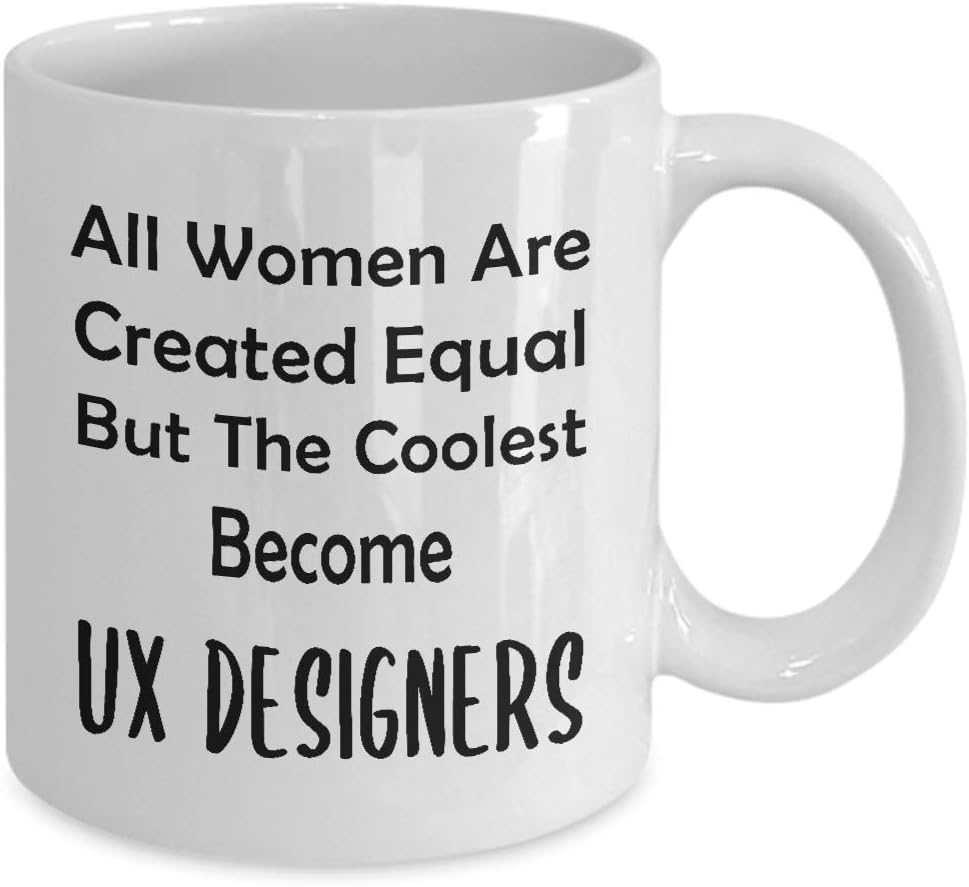 Gifts for Female UX Designer Coffee Mug Tea Cup – User Experience UI User Interface Design Artist Team Dept Graphic Digital Multimedia Creative
